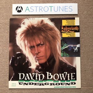 傷なし美盤 デビッド・ボウイ David Bowie 1986年 12インチEPレコード アンダーグラウンド Underground (Extended Dance Mix) 米国盤