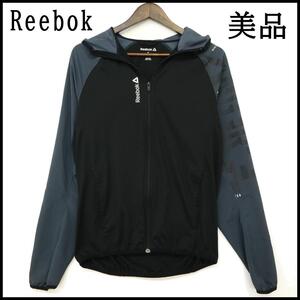 ★美品★ Reebok リーボック パーカー メンズ Sサイズ フルジップ ジップアップ ヴィンテージ ビンテージ ウインドブレーカー ジャケット