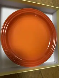 【未使用品】LE CREUSET オレンジ 19cm プレート オレンジ