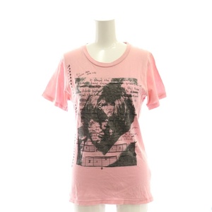 ヒステリックグラマー HYSTERIC GLAMOUR KURT COBAIN 半袖カットソー Tシャツ プリント F ピンク /HK ■OS レディース