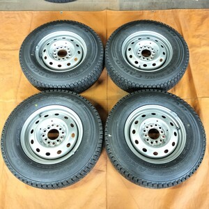 【G0930】GOODYEAR ICENAVI CARGO スチールホイール付き スタッドレスタイヤ 4本セットプロボックス、ADバンなど