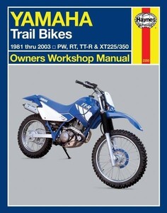 整備書 YAMAHA 修理 整備 トレール トレイル TRAIL BIKES 1981 2003 モトクロス PW RT TT-R XT 50 80 100 180 90 125 225 350 TTR ^在