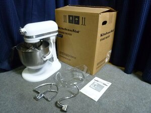 ▲ 未使用品 ? KitchenAid キッチンエイド KSM7WH ? ミキサー スタンドミキサー 多機能ミキサー 泡だて 混ぜる 練る 調理器具 ▲ ①