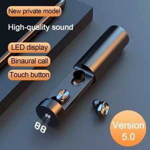 【即納】最新 新品 Air pods代替 ワイヤレスイヤホン 黒 充電BOX Bluetooth ボトルタイプ Apple iPhone Android対応