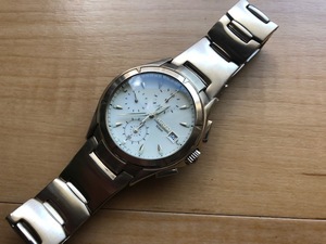 良好程度 SEIKO セイコー WIRED ワイヤード クロノグラフ デイト 10BAR SS 7T92-0BX0 純正ブレス クオーツ メンズ 腕時計