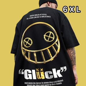 ★新品★　ビックT　6XL Tシャツ　ブラック　バックプリント　ストリート