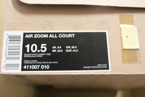 Supreme 11SS Supreme Nike Fragment Design AIR ZOOM ALL COURT Black 10.5 28.5 フラグメントデザイン