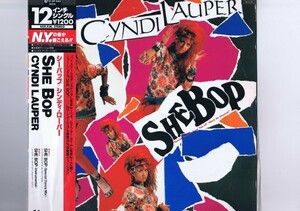 帯付き 国内盤 12inch Cyndi Lauper / She Bop / シーバップ シンディ・ローパー アーサー・ベイカー Arthur Baker 12・3P-543