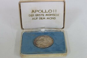▲アポロ11号 純銀メダル アメリカ1969年 約24.6ｇ ケース付