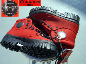♪70S 80S Caravan SHOES FUJIKURA 総理大臣賞受賞 センチメンタル モダン♪可愛く素敵な赤い登山靴 キャラバンシューズ 未使用 昭和レトロ