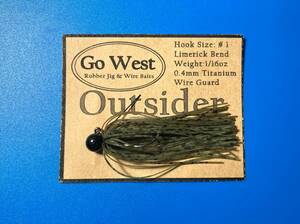 GoWest 【Outsider】No.40 スモラバ (1/16oz ・0.4mm チタンガード) Color:Watermelon Seed・Cucumber Seed