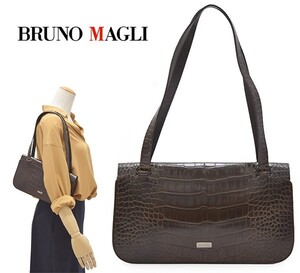 BRUNOMAGLI(ブルーノ マリ) 本革　ハンドバッグ　844284DA2809-114B