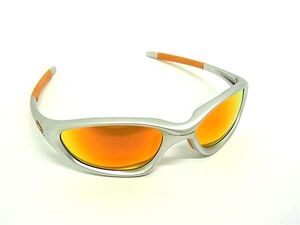 1円 ■美品■ OAKLEY オークリー ミラーレンズ サングラス メガネ 眼鏡 メンズ レディース シルバー系 FL2744