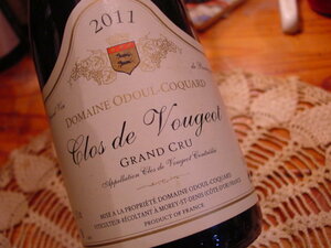  ★激レア★クロ・ド・ヴージョ オドゥール・コカール2011Clos de Vougeot ODOUL-COQUARD フランスワインブルゴーニュ