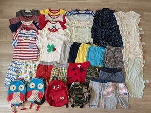 ★男の子★90★まとめ★半袖Tシャツ★ハーフパンツ★パジャマ★リュック★帽子★メッシュ肌着★UNIQLO★GAP★Moujonjon★