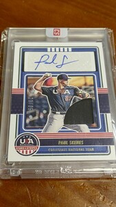 2023 Panini sters&stripes #cnts-ps paul skenes gameused glove signature 21/25