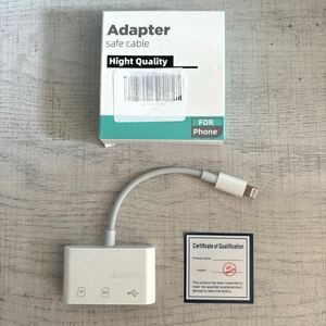 【正規認証品 MFiチップ】iPhone SDカードリーダー 3in1 USB/SD/TF変換アダプタ 設定不要 写真/ビデオ USB3.0 双方向転送 iPhone/iPad等