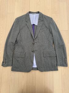 美品　コットン素材　ポールスミスコレクション メタルボタン交換済み テーラードジャケット XLX グレー Paul Smith COLLECTION 