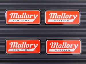 ◆送料\110◆【mallory IGNITION・マロリーイグニッション】※《レーシングステッカー／４枚セット》　(品番ms008)　アメリカン雑貨 ガレ