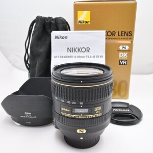 美品★★Nikon 標準ズームレンズ AF-S DX NIKKOR 16-80mm f/2.8-4E ED VR