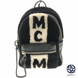 MCM エムシーエム スタークシアリング ボア モコモコ 黒 白 ブラック ホワイト バックパック リュック バッグ カバン 鞄