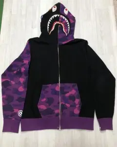 A BATHING APE フルジップ シャークパーカー　鑑定済み