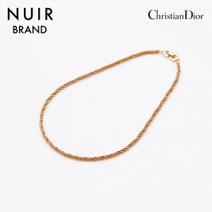 クリスチャンディオール Christian Dior ネックレス ヴィンテージ CDロゴ ゴールド