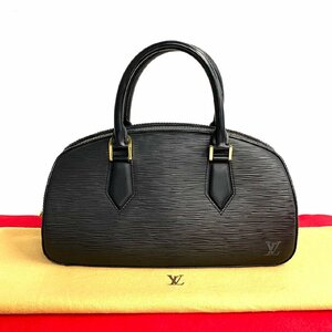 未使用保管品 希少品 LOUIS VUITTON ルイヴィトン ジャスミン エピ レザー 本革 ハンドバッグ ミニ ボストンバッグ ブラック 25002