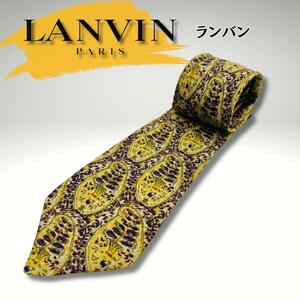 LANVIN　ランバン　ネクタイ　イエロー系