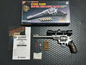 マルシン STURM RUGER SUPER REDHAWK MAXI 44マグナム 8mm スコープ ガスガン リボルバー スタームルガー レッドホーク