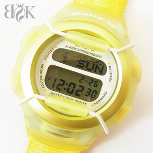 カシオ Baby-G File BG-380 デジタル クオーツ レディース 腕時計 イエロー 稼動品 CASIO■