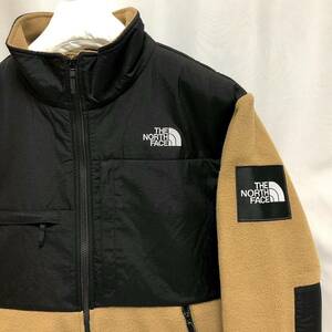 L 新品 ノースフェイス デナリ ジャケット Denali Jacket フリース ショルダー ワッペン 付き スクエア ロゴ 茶 デナリフリース ブラウン