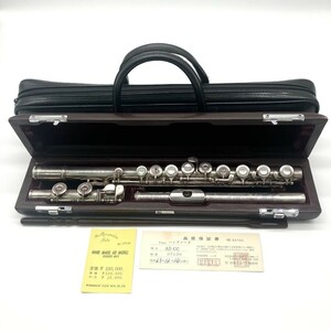 金3 Muramatsu Flute AD CC 総銀製 SIVER 刻印あり ムラマツ フルート ハードケース 保証書 木管楽器