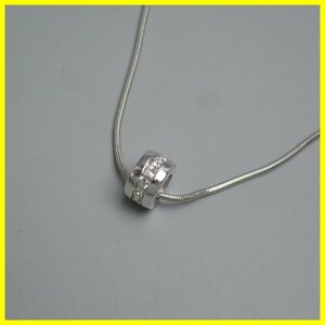 ★Swarovski/スワロフスキー サークルネックレス 全長約40.5cm/クリスタルガラス装飾/外箱付き/ペンダント&1808900241