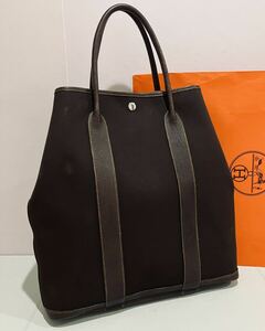 HERMES 超美品 バッグ ガーデンファイル 刻印あり □H エルメス トート バック