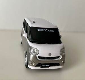 プルバックカー ダイハツ キャンバス ホワイト × グレー シルバー系 DAIHATSU CANBUS ミニカー