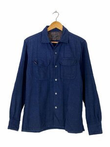 Engineered Garments◆長袖シャツ/XS/コットン/ネイビー/ヘリンボーン