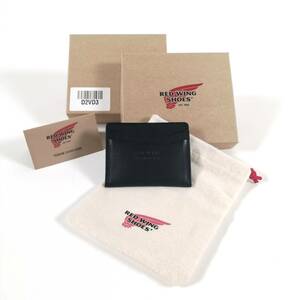 【未使用】RED WING SHOES Card Holder 95019 BLACK LETHER / レッドウィング カードホルダー本革 ブラックフロンティア (#D2VD3)