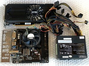 【中古】ASRock H310CM-ITX/ac Core i7-9700 GTX1060 GDDR5 6GB 450W SFX電源 セット / LGA1151 Intel第9世代 Mini-ITX