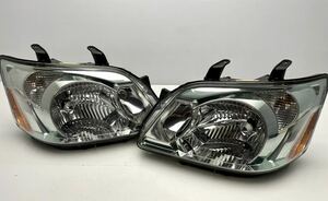 美品 60系 ノア NOAH AZR65 AZR60 後期　ヘッドライト 左右セットKOITO 28-181　キセノン HID レベライザー付 グリーンメッキ(U73)