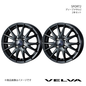 VELVA/SPORT2 モコ MG33S アルミホイール2本セット【13×4.0B 4-100 INSET45 ディープメタル2】0039147×2