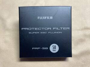 FUJIFILM　富士フィルム プロテクトフィルター 58㎜ ブラック PRF-58 ☆中古☆