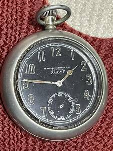 第一次世界大戦　h Williamson 航空隊用　軍用　懐中時計　イギリス製　イングランド製　動作品　7石