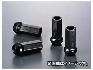 デジキャン クロモリレーシングナット ブラック 17HEX貫通 P1.25 50mm CN6K5012BK-DC 入数：1セット(4本入) スバル インプレッサWRX STI