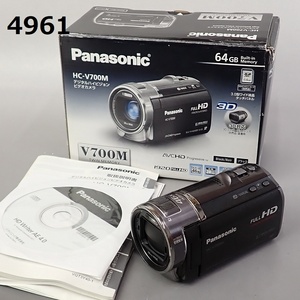 ■FK-4961◆Panasonic　HC-V700M デジタル　ハイビジョンカメラ　ノーチェック現状品　20240612