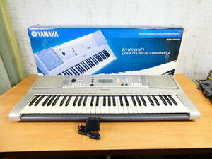 【S) USED!YAMAHA 電子ピアノ PORTATONE PSR-E313★ヤマハ/ポータートーン/元箱・アダプター付き ※現状品＠170（5）】