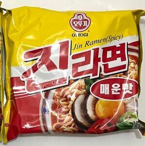 大人気　インスタントラーメン　韓国　☆ ジンラーメン ☆ 中辛