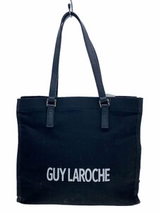 Guy Laroche◆トートバッグ/コットン/BLK/GL-8032//