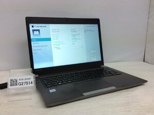 ジャンク/ TOSHIBA dynabook R63/DN PR6DNTC4447BD1 Intel Core i5-8250U メモリ8.19GB SSD256.06GB 【G27514】