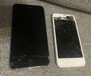 iPhone 5 iPhone6 2台　ジャンク　画面割れ等動作確認不能